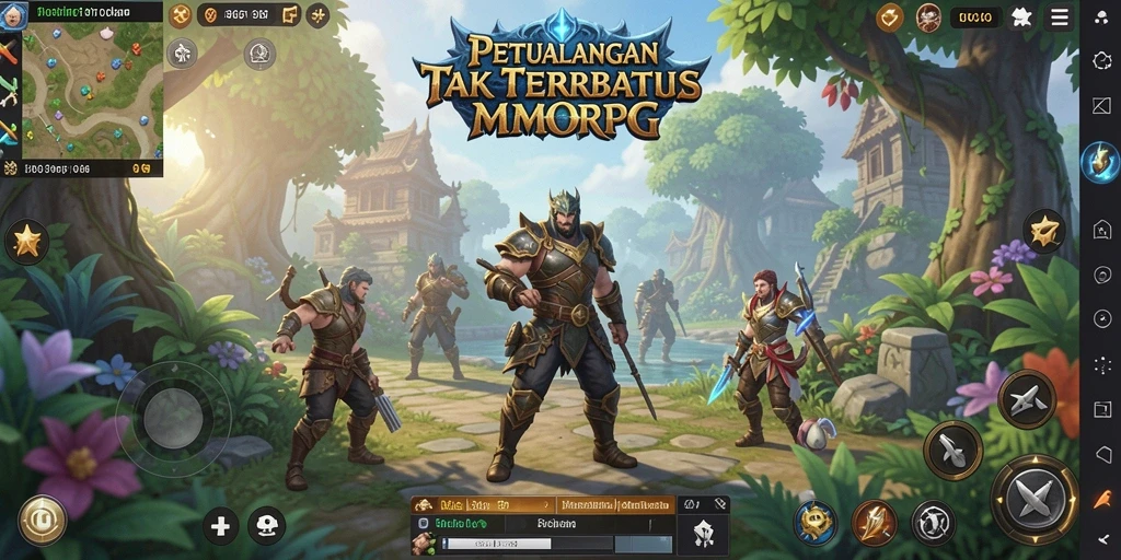 Tampilan gameplay 8G8G yang mendebarkan di dunia MMORPG.