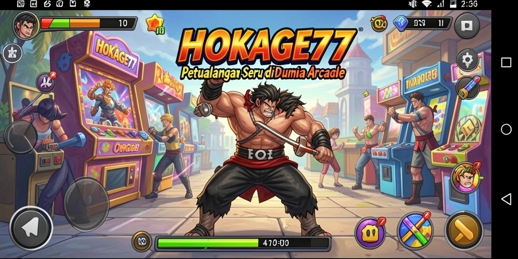 Tampilan gameplay HOKAGE77 yang menantang dan seru.
