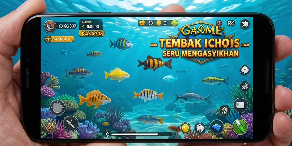 Tampilan gameplay KAKA303 yang menarik saat berburu ikan.