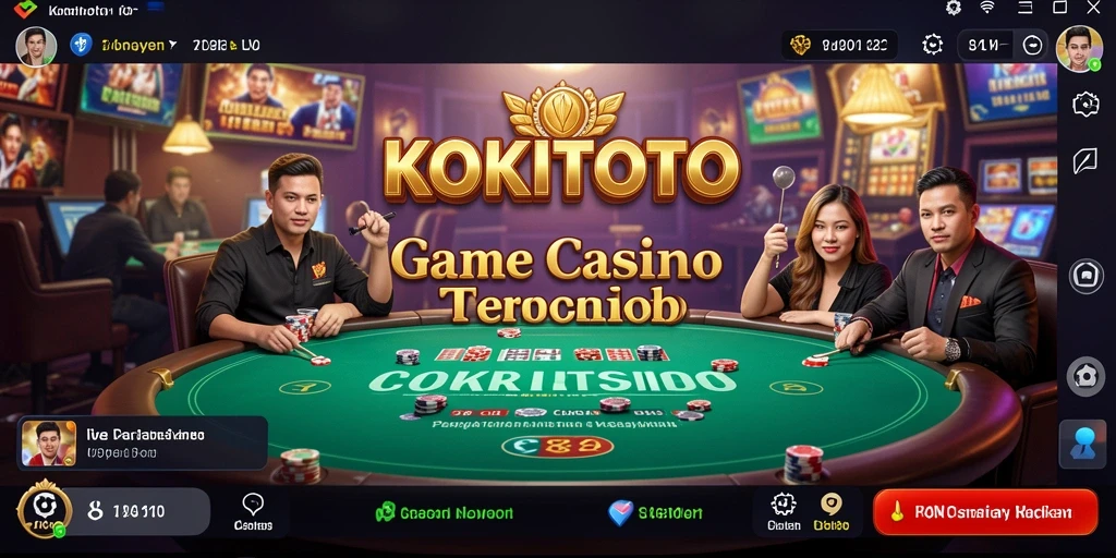 Tampilan gameplay KOKITOTO yang menarik dan interaktif di Live Casino.