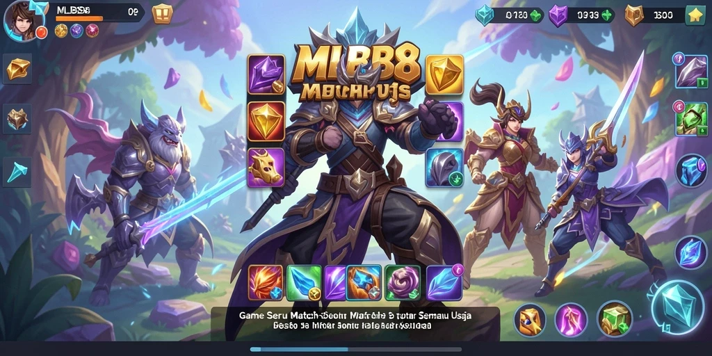 Gameplay seru MLBB8 dengan tantangan mencocokkan objek.